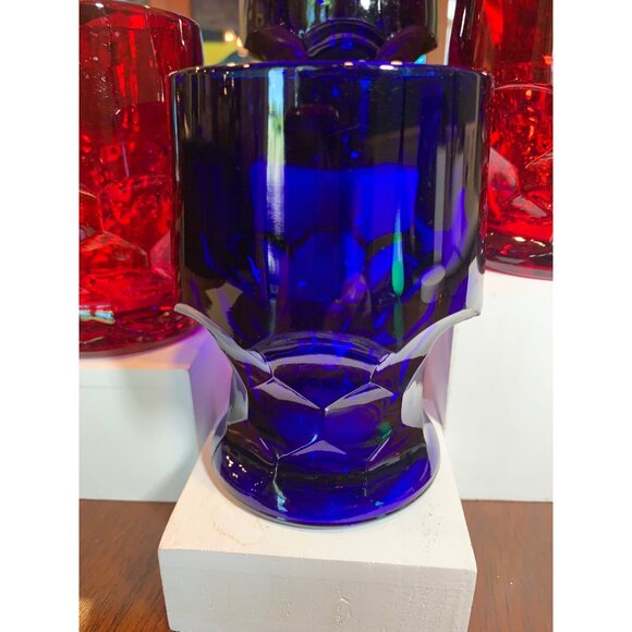 Vintage Georgian Honeycomb Lowball Scotch Glasses. - Picture 4 of 9